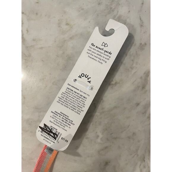 Youly Dog Collar Medium 15-18 Inches‎ " The Avant-garde” Muted Neon Pastel Pink - Picture 3 of 4